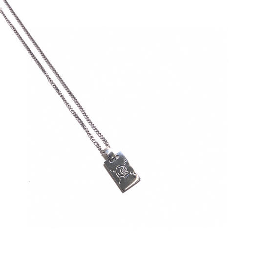 GucciGhost小鬼精灵 骷髅 双面方牌项链 商品图2