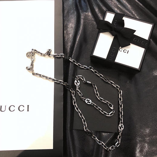 gucci纯银互扣式双G 项链/手链 商品图2