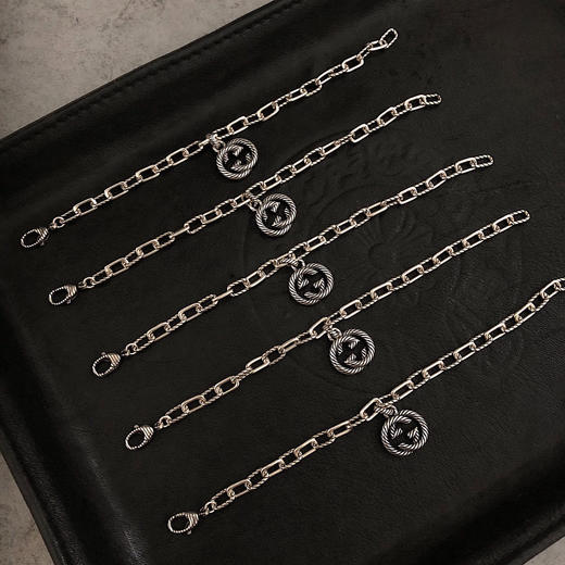 Gucci interlocking系列 互扣式双G手链 商品图4