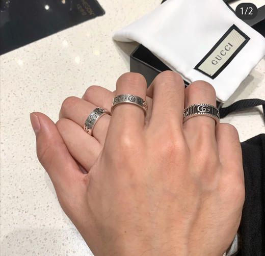 Gucci Ghost纯银戒指6mm 商品图6