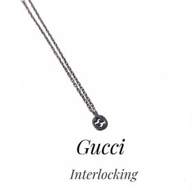 Gucci  Interlocking系列织纹做旧G款项链