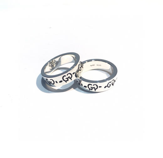Gucci Ghost纯银戒指6mm 商品图3
