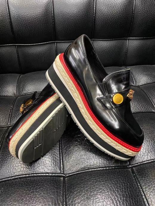 LFGJ 6102 真皮系带方头厚底英伦风女鞋 商品图5