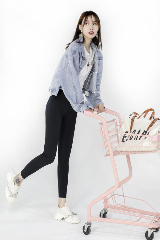 M码【外穿网红裸感PP裤】臣禾显瘦打底休闲提臀液体莱卡塑型打底裤S211060522【奥莱】 商品图2