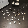 𝐆𝐮𝐜𝐜* 纯银做旧字母项链
（备注字母） 商品缩略图2