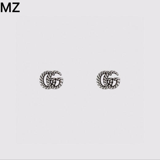Gucci interlocking系列 互扣式双G耳钉 商品图0