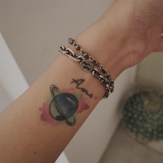 gucci纯银互扣式双G 项链/手链 商品图7