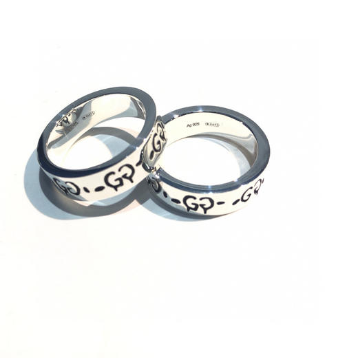 Gucci Ghost纯银戒指6mm 商品图0