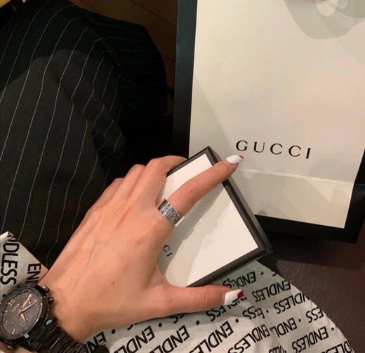 Gucci Ghost纯银戒指 9mm 商品图8