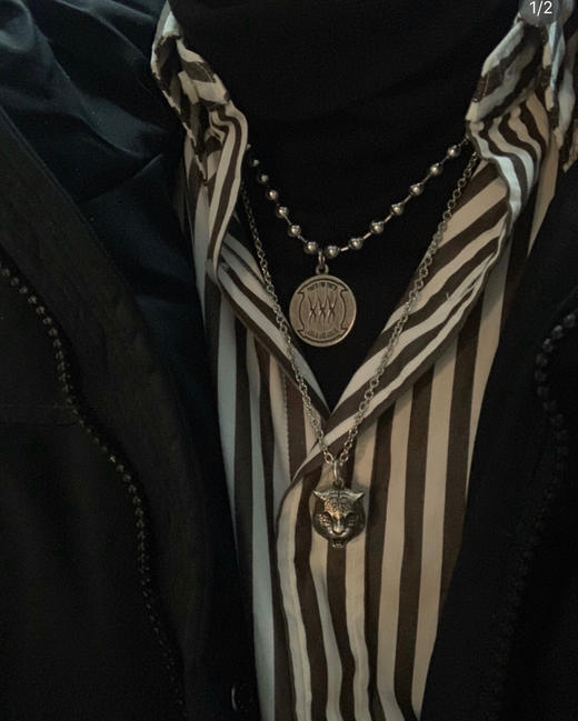 Gucci 做旧虎头银项链 商品图8