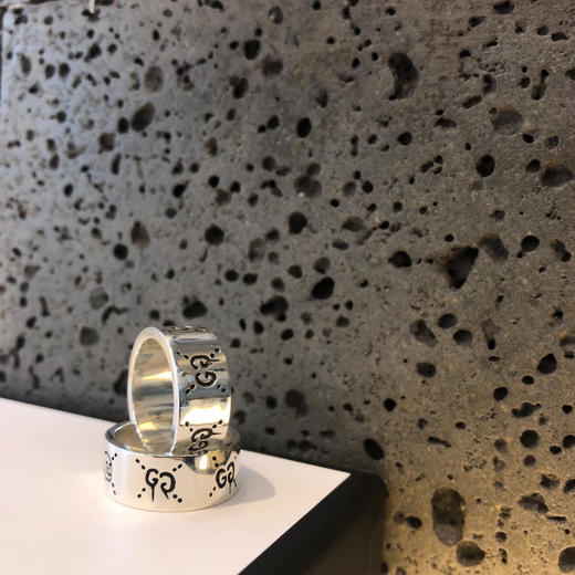 Gucci Ghost纯银戒指 9mm 商品图7
