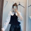 ZARA 新款 超显瘦娃娃领复古拼接衬衫 商品缩略图3