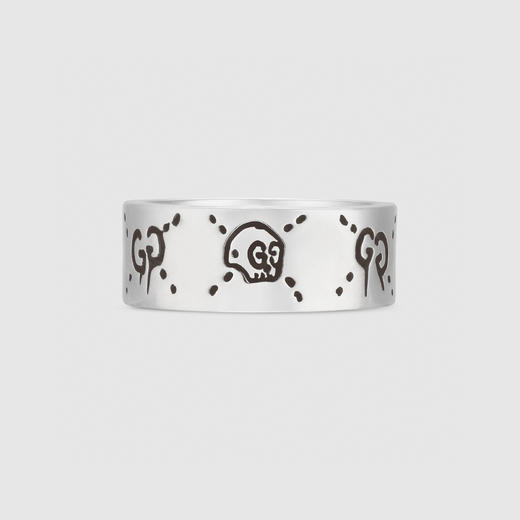 Gucci Ghost纯银戒指 9mm 商品图0