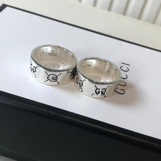 Gucci Ghost纯银戒指 9mm 商品图2