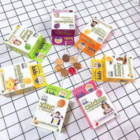 科尚童宝、蜂蜜润喉棒棒糖、维生素C、D钙、镁、锌、水果无蔗糖、