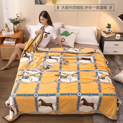 新款牛奶绒午休毯 商品图3
