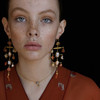 订购5个月到｜Grainne Morton-Eye Tear Drop-莱茵石 复古玻璃 项链［苏格兰设计师］ 商品缩略图1