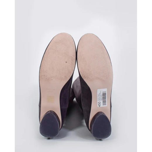 Stuart Weitzman 斯图尔特·韦茨曼 女士长靴 浅棕色 ELOISE 30 SUEDE ASFALT 商品图3