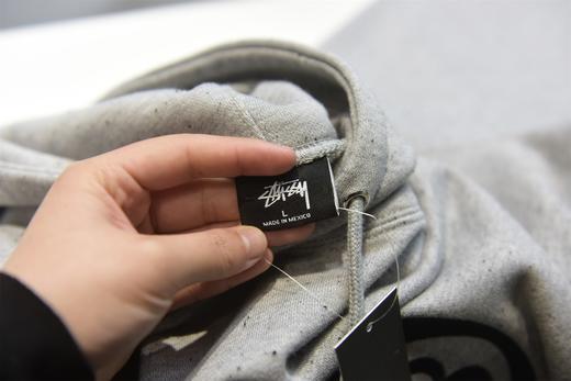 断码特清 不退不换 St*ssy 八号风球点子纱刺绣情侣连帽卫衣3色 WY497 商品图9