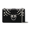 PINKO 品高 女士皮革 Love Pearls 珍珠单肩燕子包 黑色 1P216H Y4YB Z99 商品缩略图0