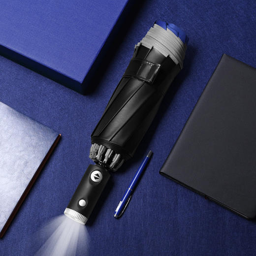 【自动开合创意反向伞雨】伞遮阳伞创意全自动反向雨伞包边反光LED伞 商品图10