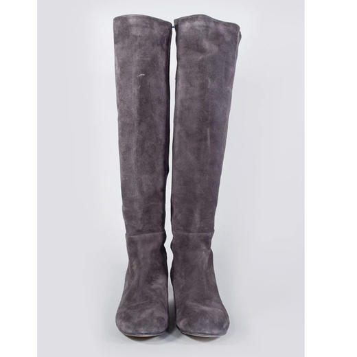 Stuart Weitzman 斯图尔特·韦茨曼 女士长靴 浅棕色 ELOISE 30 SUEDE ASFALT 商品图1