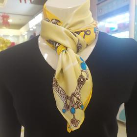 2F紫兰百分百蚕丝丝巾86cm*86cm