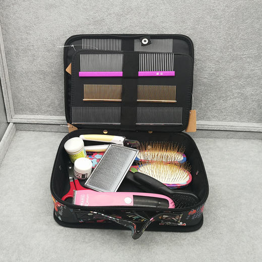 宠物美容3支剪刀包 卡通便携式手提工具包 电推剪收纳包 商品图4