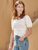 欧芮儿短袖衬衫女新款修身显瘦短款衬衣小众百搭白色上衣O20XC31630 商品缩略图0