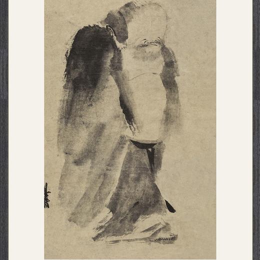 【定制书画】（南宋）梁楷《泼墨仙人图》镜片镶画框 成品 馆藏书画Gao仿复制艺术品（付款后28天内发货，顺丰快递请当场拆箱验收） 商品图1