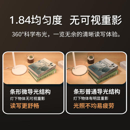 孩视宝 护眼台灯 4000K暖白光  夜灯4档色温可调NM07-V 商品图2