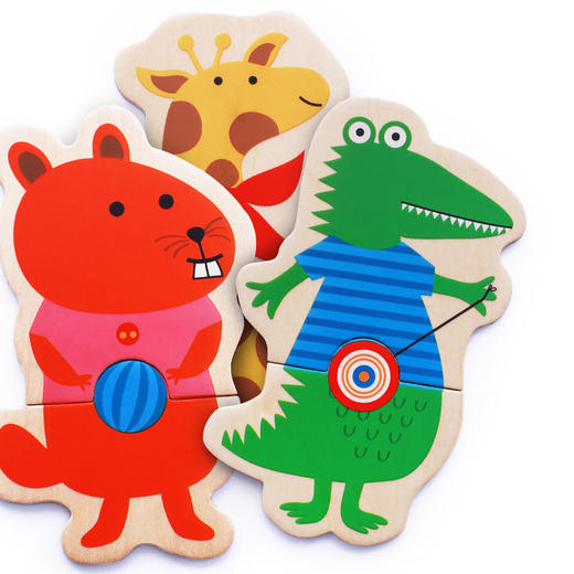 DJECO经典低幼，磁性木制拼图，冰箱贴拼图，动物拼图 商品图9