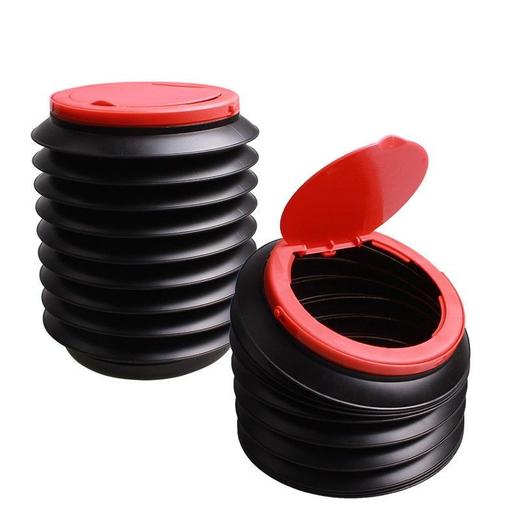 多功能车载加盖伸缩防水折叠垃圾桶 商品图9