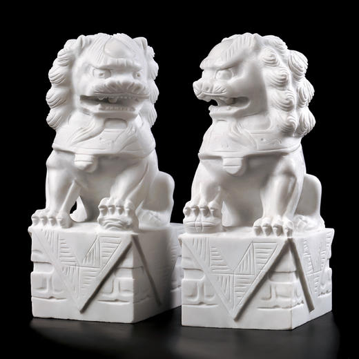 天寿-石狮子（对脸） 商品图3