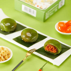  软糯Q弹、满口清新，不愧是百年老字号出品的青团 