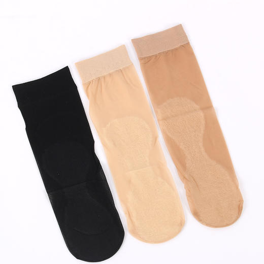 买一送一15D/60D防滑绢感脚底加棉短袜1213/1710 商品图3