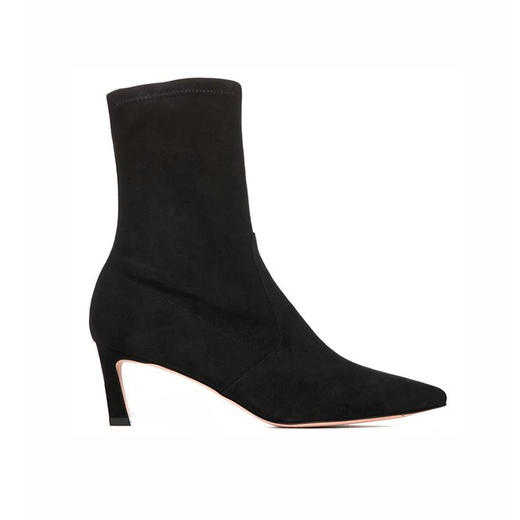Stuart Weitzman 斯图尔特·韦茨曼 女士细跟靴 女短靴 黑色 RAPTURE 55 SUEDE BLACK 商品图0