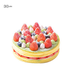 【社群专享】草莓抹茶千层 -可选6/8英寸