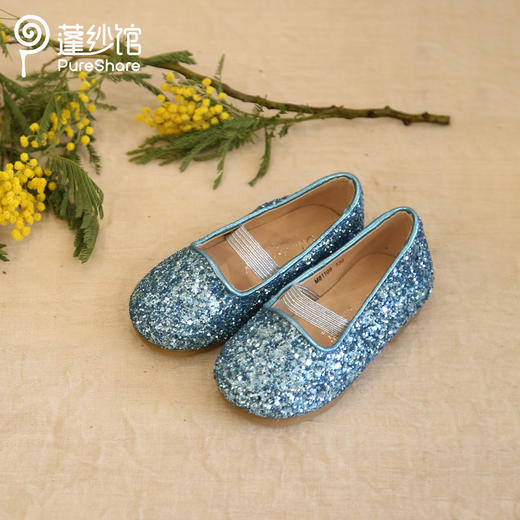 非质量问题不退换哦~pureshare 女童单鞋新款儿童宝宝软底可爱亮片人鱼公主鞋 商品图3