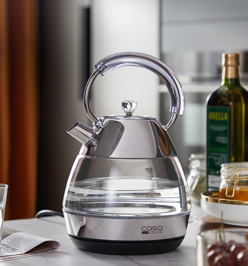 CASO卡梭玻璃电热水壶家用全自动烧水壶开水茶壶热水壶养生壶