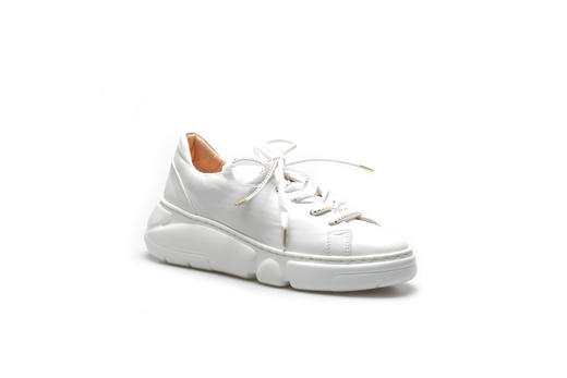 豪麟名鞋奥莱AGL女装牛皮革休闲鞋AG938001X白色  原价3960元 商品图0