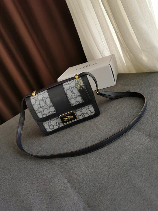 Coach Alie爱丽老花邮差包-蓝色 商品图2