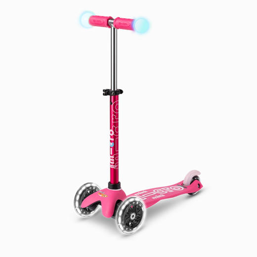 瑞士Micro迈古｜Mini Delux Magic 迈古儿童豪华版魔力滑板车｜闪光轮和魔术灯手柄｜ 迈古溜溜车初学者发光宝宝滑滑车2-5岁 商品图0