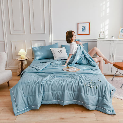 【云朵般清凉】大豆薄荷纤维夏凉被 清凉舒适 透气吸湿 夏季 商品图1