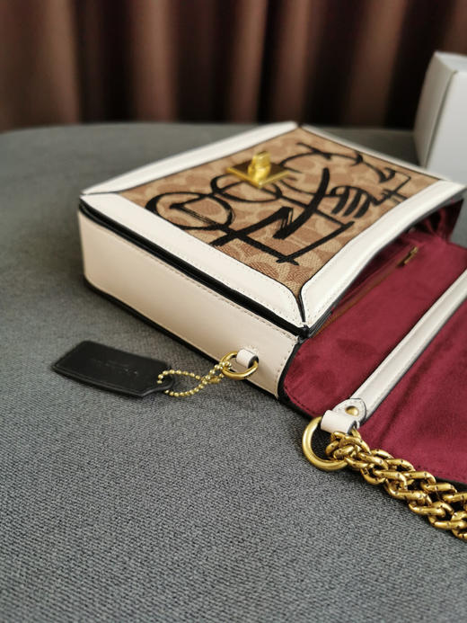 蔻驰涂鸦哈顿包-白色 商品图6