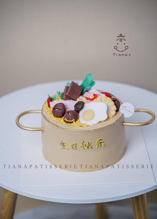 火锅泡面蛋糕 翻糖装饰 商品图0