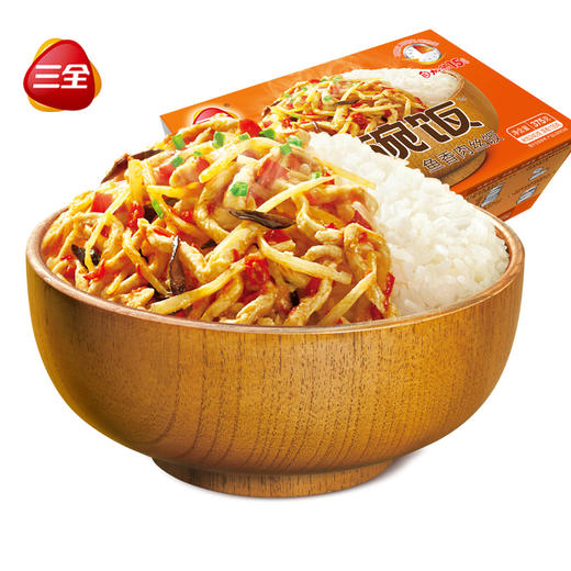 【零食相伴】375g三全一碗饭红烧牛肉饭/鱼香肉丝饭/咖喱鸡丁饭  户外快餐盒饭懒人速食方便米饭 商品图2