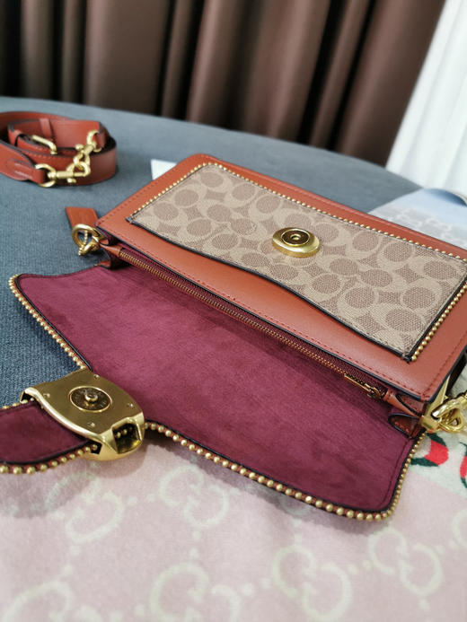 coach tabby蔻驰珠链酒神包-棕色 商品图8