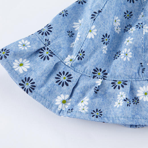 英氏儿童帽子春夏女宝宝可爱遮阳帽纯棉舒适渔夫帽YRPEJ11004A01 商品图3