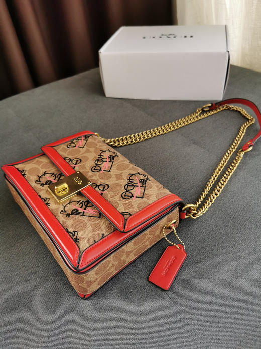 蔻驰涂鸦哈顿包-红色 商品图2